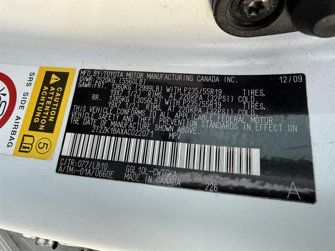 Lexus RX 350  2010
