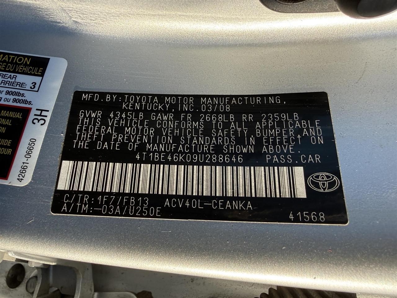 Toyota Camry  2009