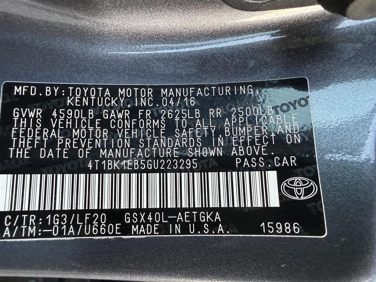 Toyota Avalon  2016