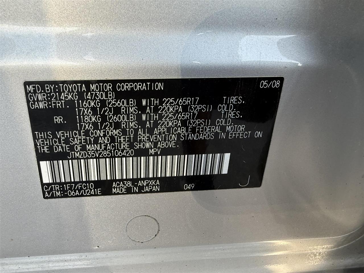 Toyota RAV4  2008