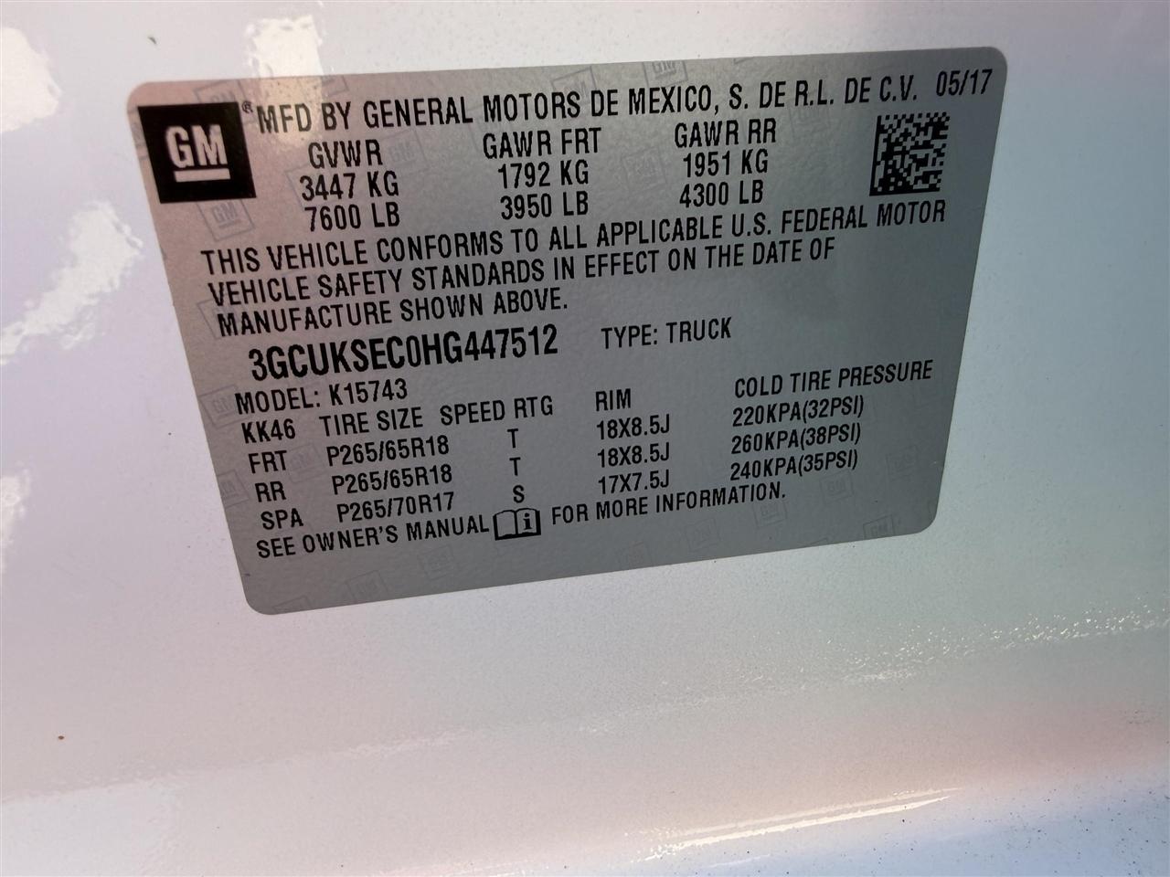 Chevrolet Silverado 1500  2017