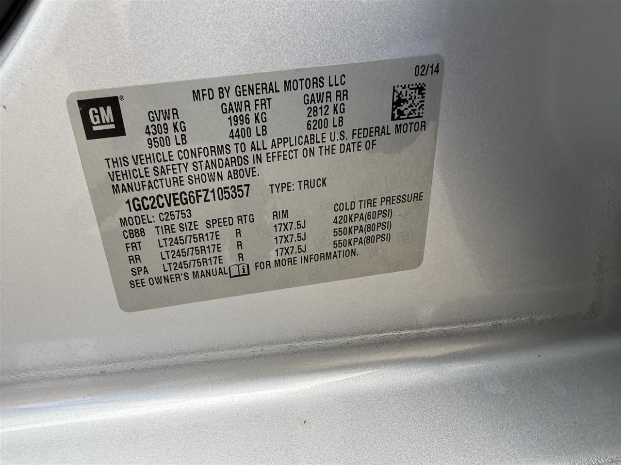 Chevrolet Silverado 2500HD  2015