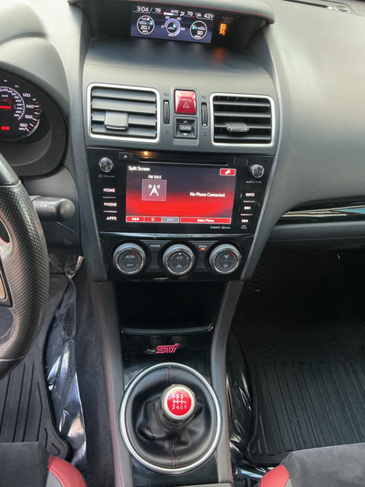 Subaru WRX STI Manual 2018