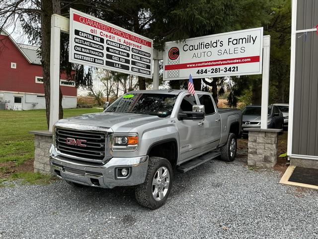 Silver 2017 GMC Sierra 2500HD Pickup Truck Four-Wheel Drive Automatic