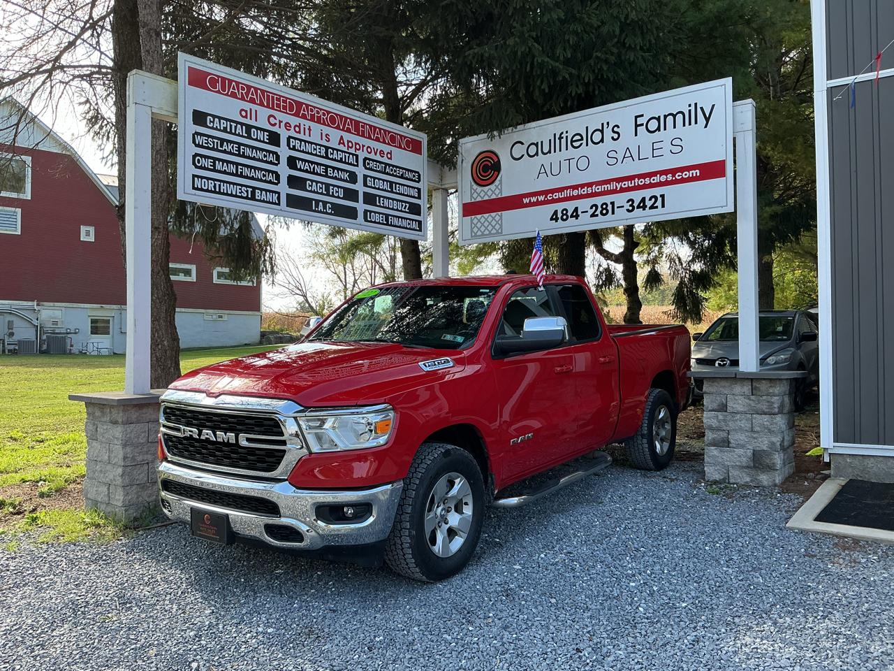 2022 RAM 1500 Big Horn 4x4 Quad Cab 6'4" Box