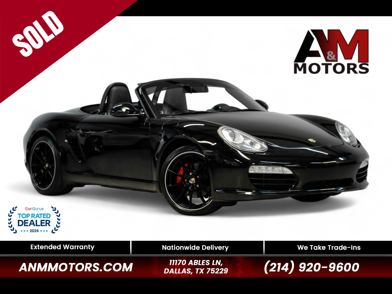 2012 Porsche Boxster 2dr Roadster S Limited Edition Black Edition