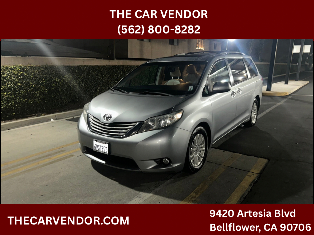 2012 Toyota Sienna XLE FWD 8-Passenger V6
