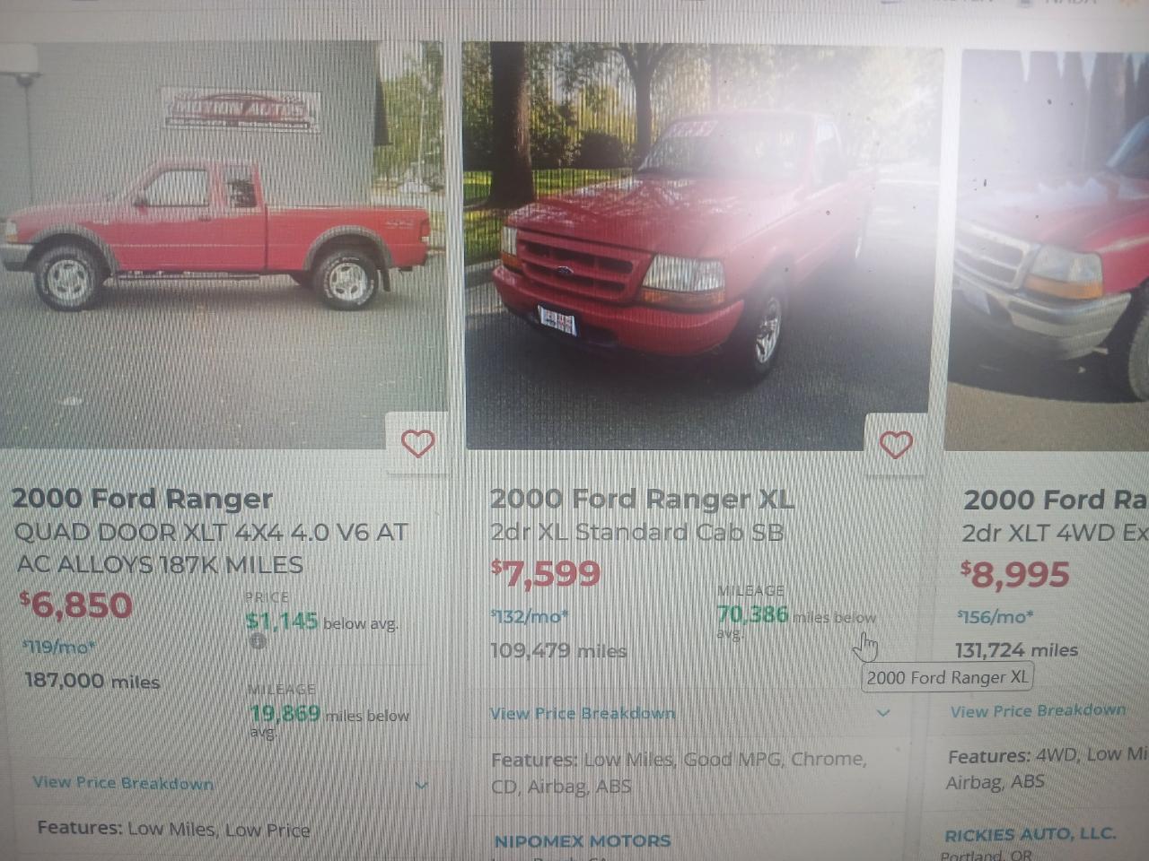 Ford Ranger XL SuperCab 2WD 2000