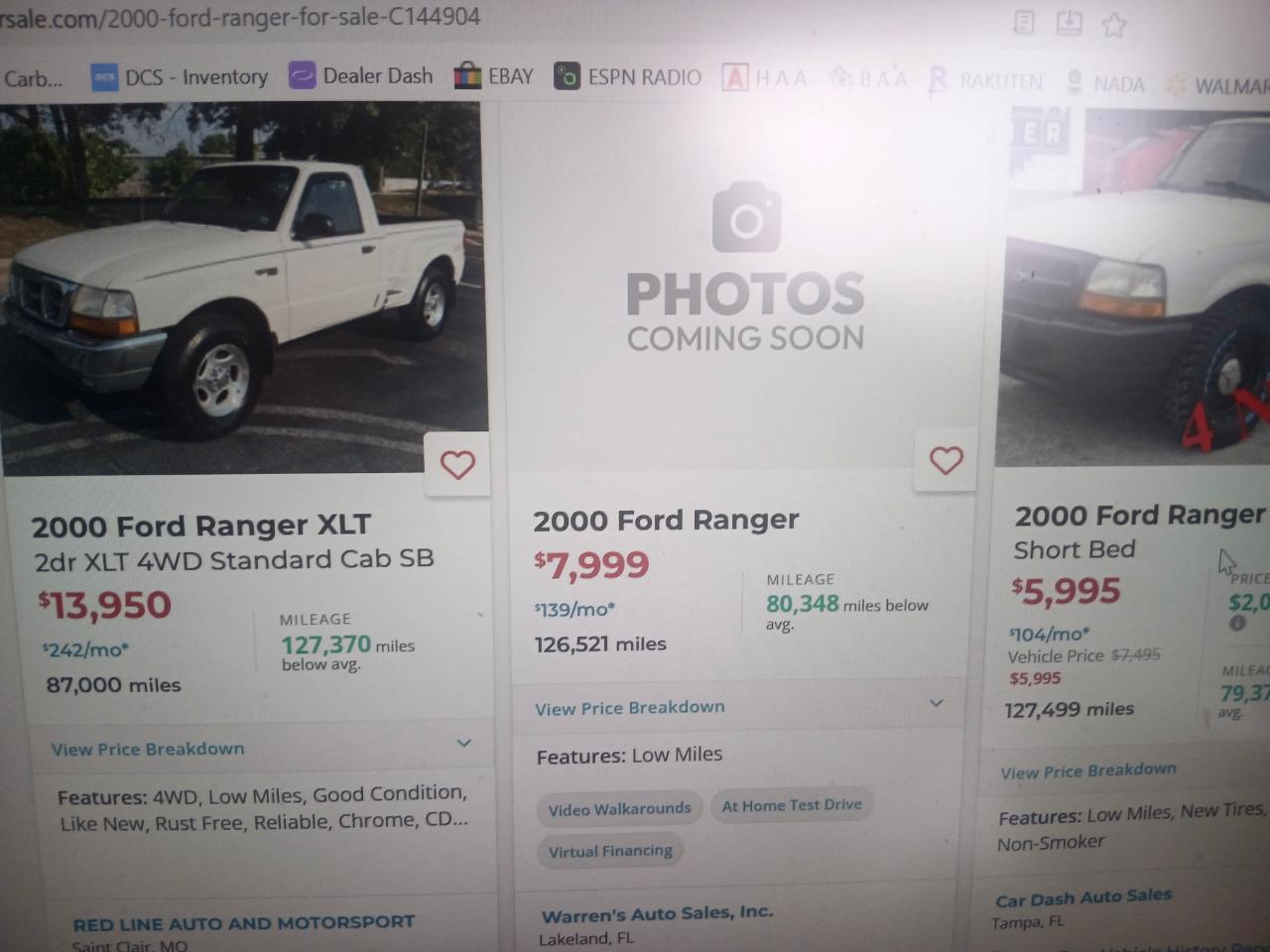 Ford Ranger XL SuperCab 2WD 2000