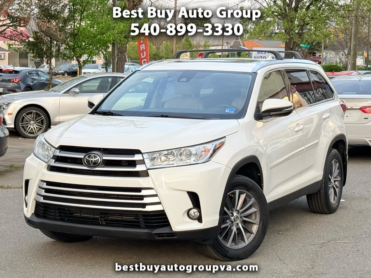 Toyota Highlander XLE AWD V6 2019