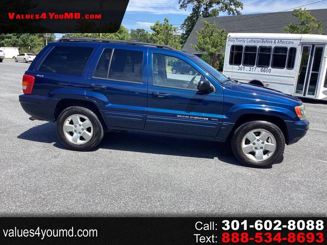Blue 2001 Jeep Grand Cherokee SUV / Crossover Four-Wheel Drive Automatic