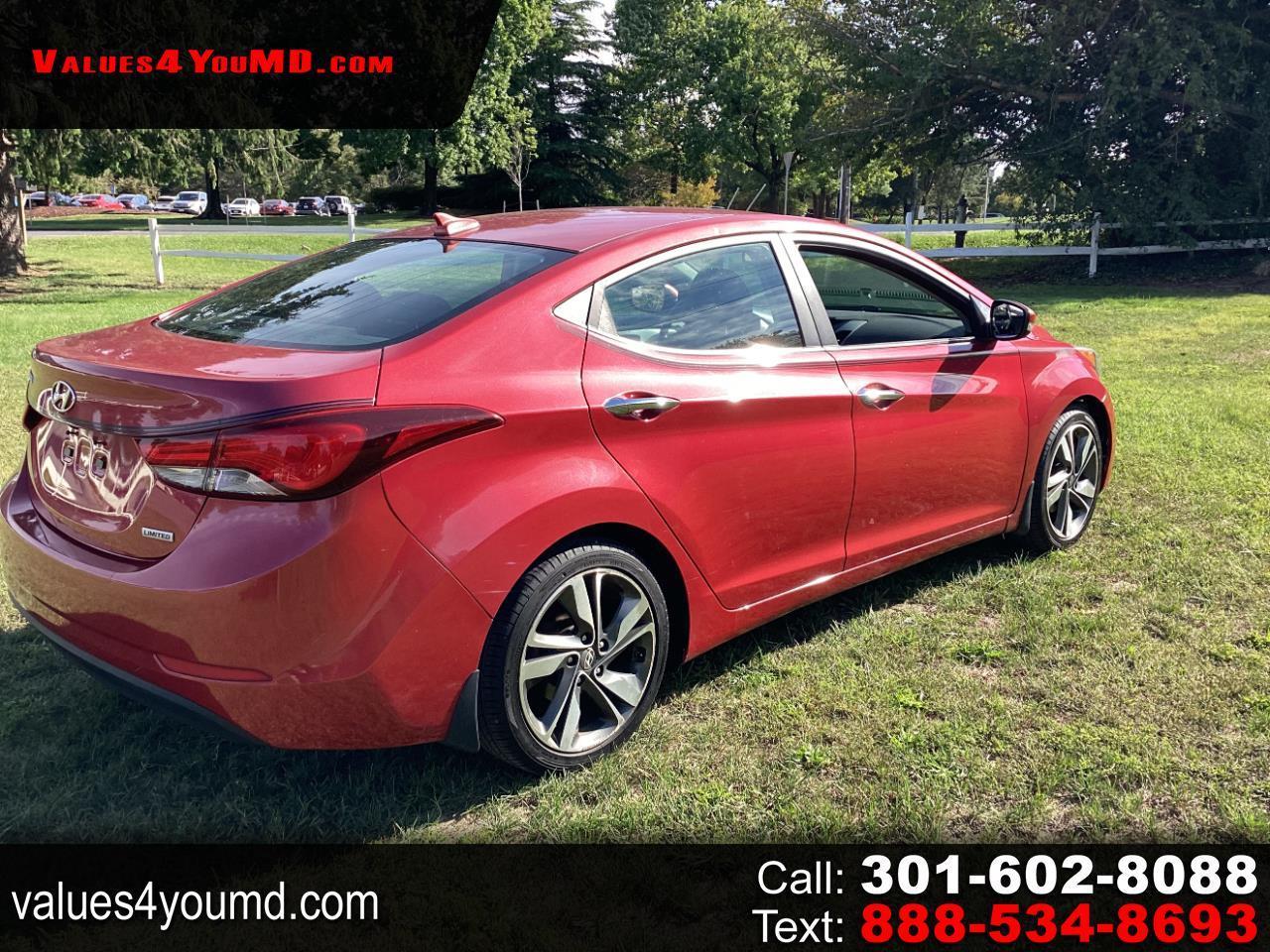 Hyundai Elantra 4dr Sdn Auto Limited PZEV (Ulsan Plant) 2016