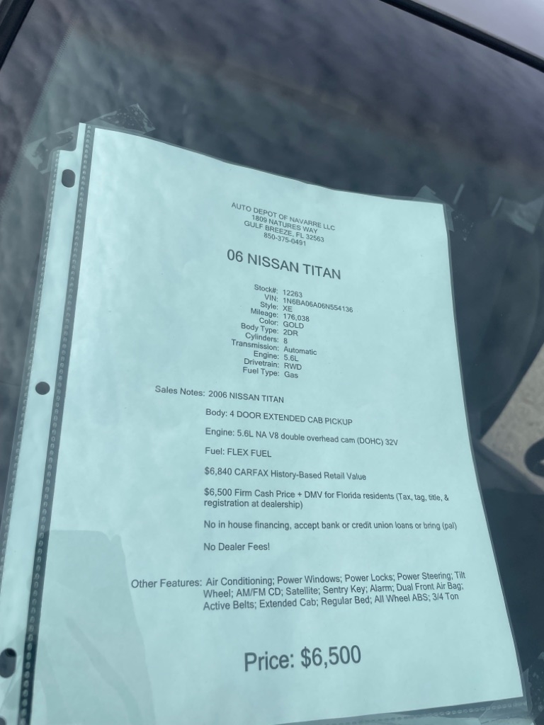 Nissan Titan XE King Cab 2WD 2006