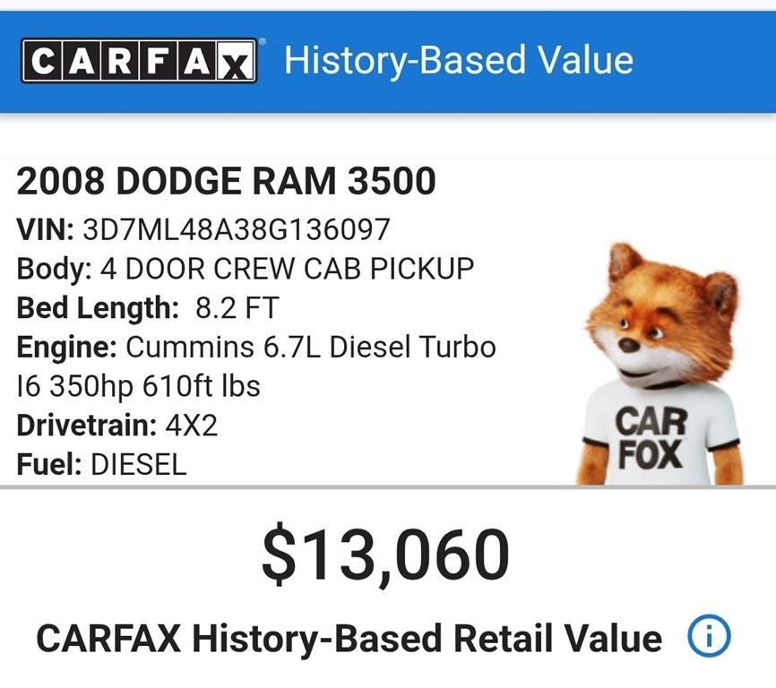 Dodge Ram 3500 ST Quad Cab 2WD DRW 2008