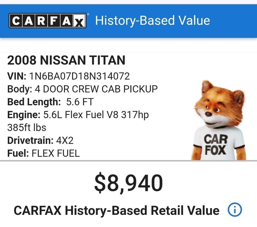 Nissan Titan XE Crew Cab 2WD SWB 2008