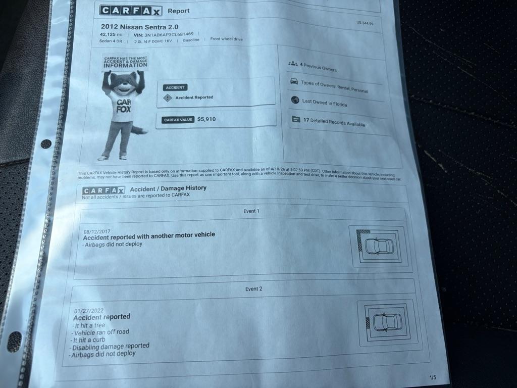 Nissan Sentra 2.0 2012