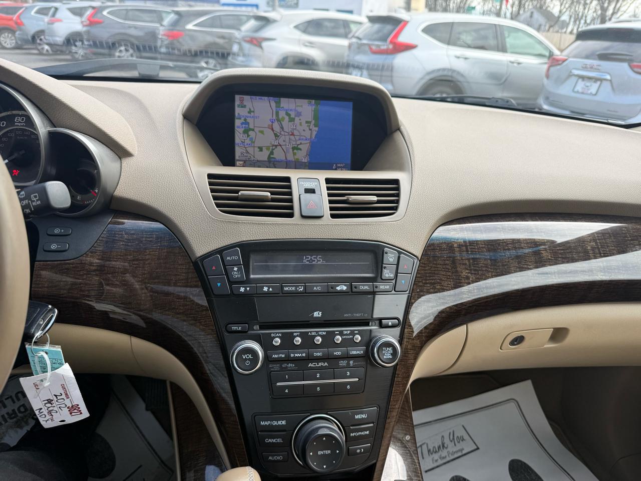 Acura MDX 6-Spd AT w/Tech Package 2012