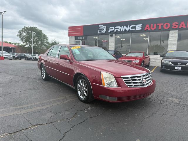 Red 2010 Cadillac DTS Luxury FWD Sedan Front-Wheel Drive Automatic