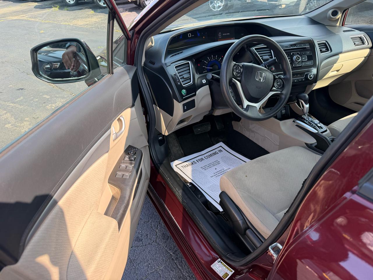 Honda Civic EX Sedan 5-Speed AT 2013