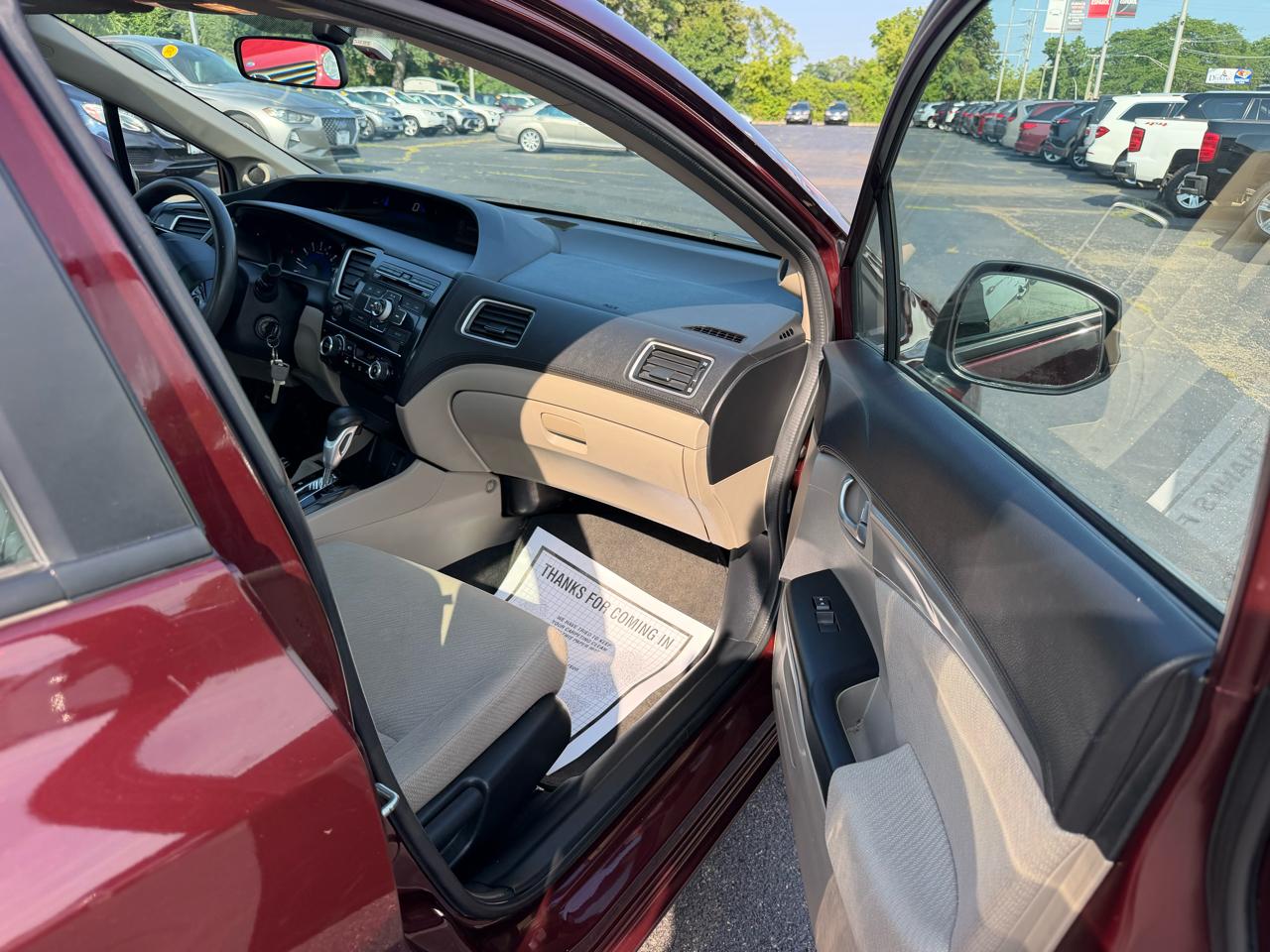 Honda Civic EX Sedan 5-Speed AT 2013