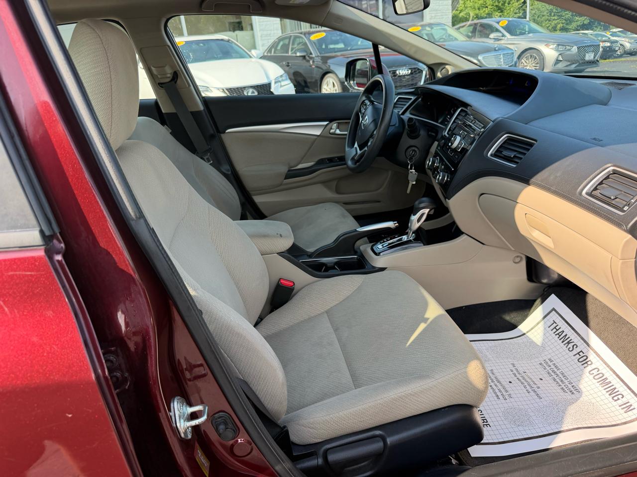 Honda Civic EX Sedan 5-Speed AT 2013