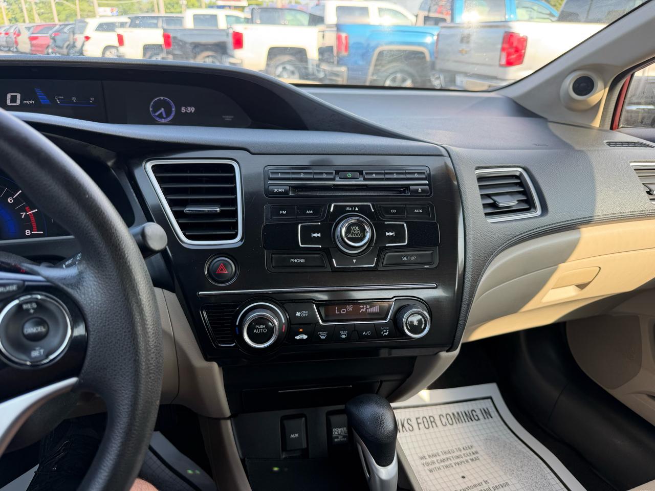 Honda Civic EX Sedan 5-Speed AT 2013
