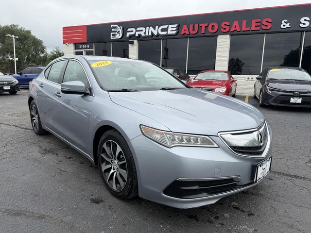 Silver 2015 Acura TLX Sedan Front-Wheel Drive Automatic