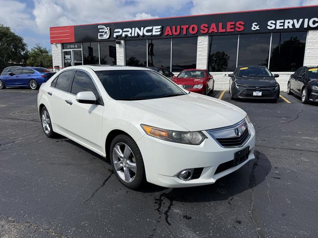 White 2011 Acura TSX Sedan Front-Wheel Drive Automatic