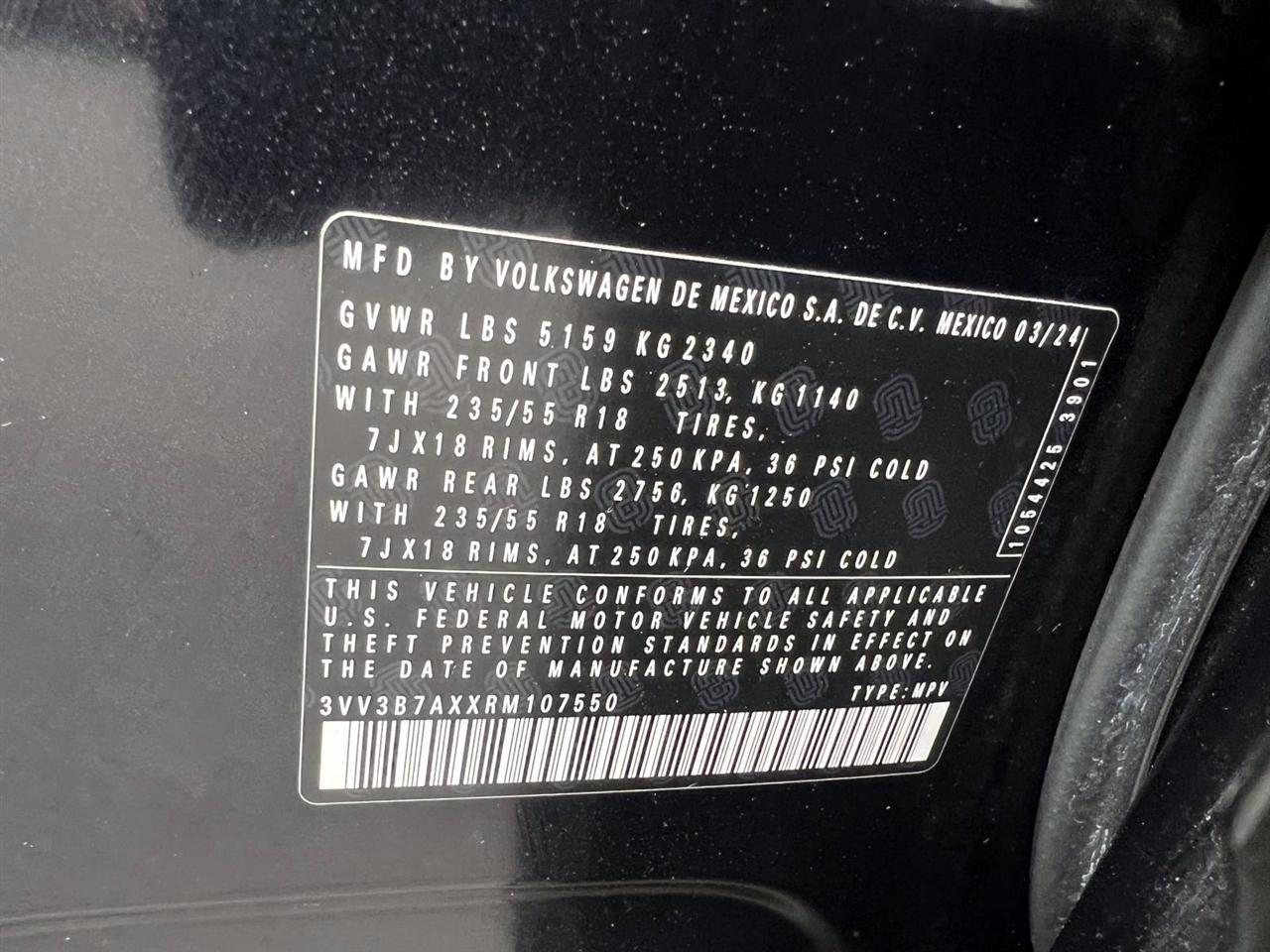 Volkswagen Tiguan 2.0T Wolfsburg Edition FWD 2024