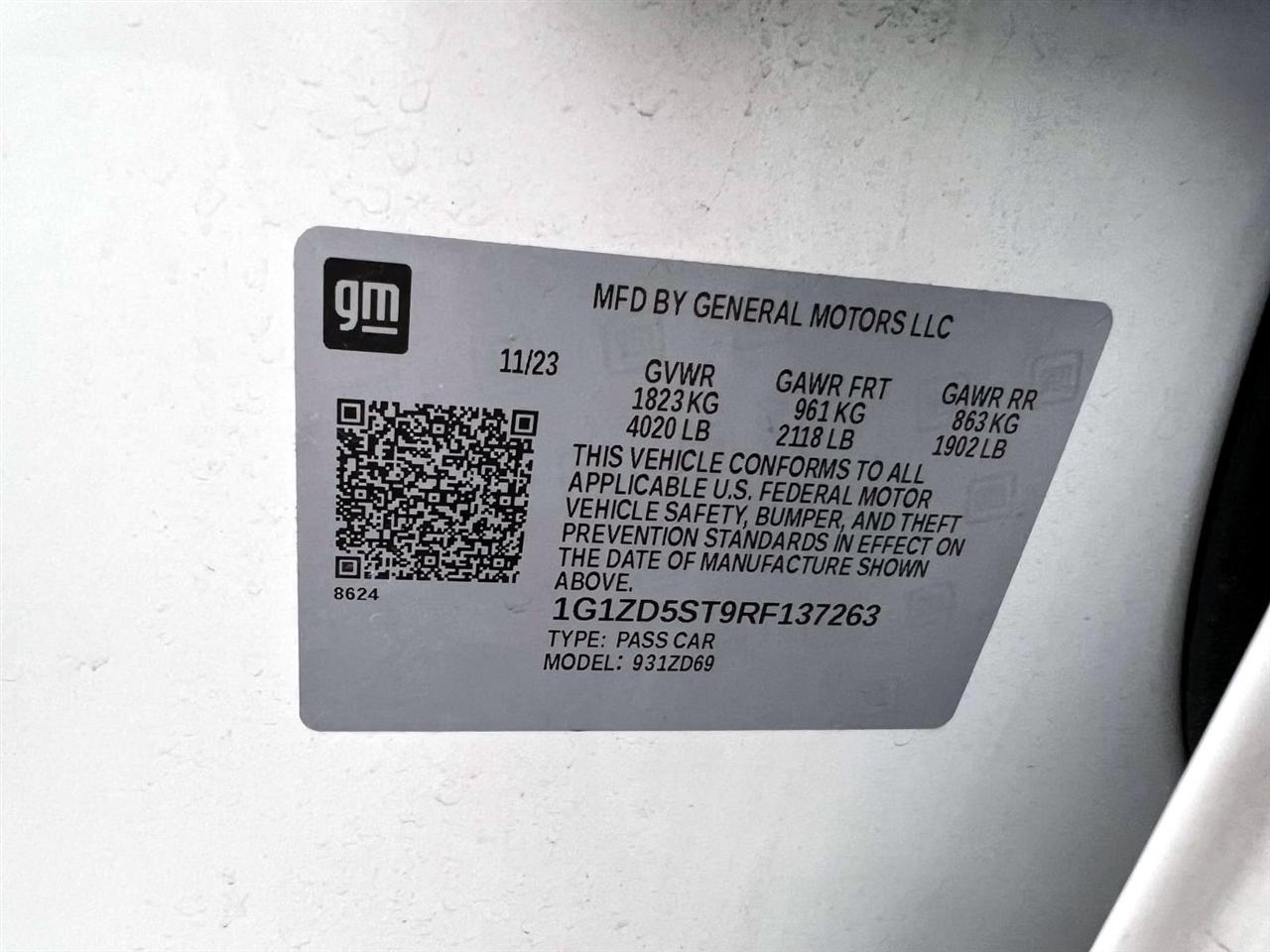 Chevrolet Malibu 4dr Sdn 1LT 2024