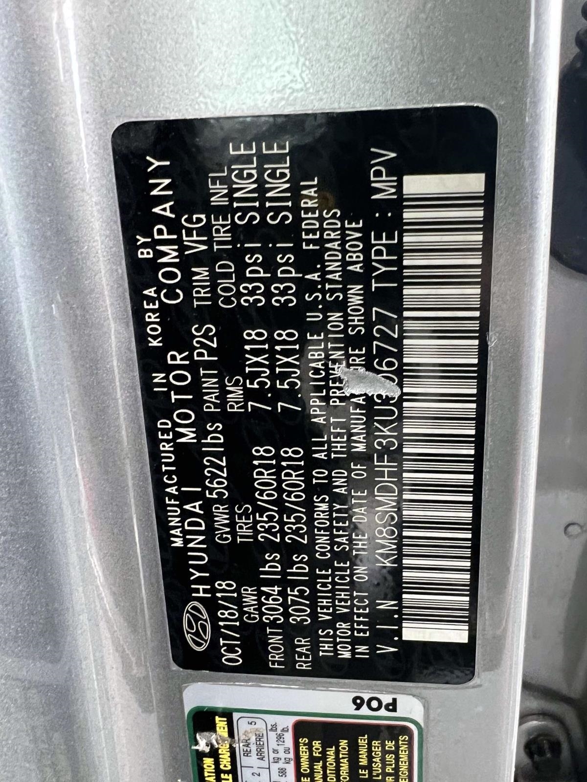 Hyundai Santa Fe XL SE AWD 2019