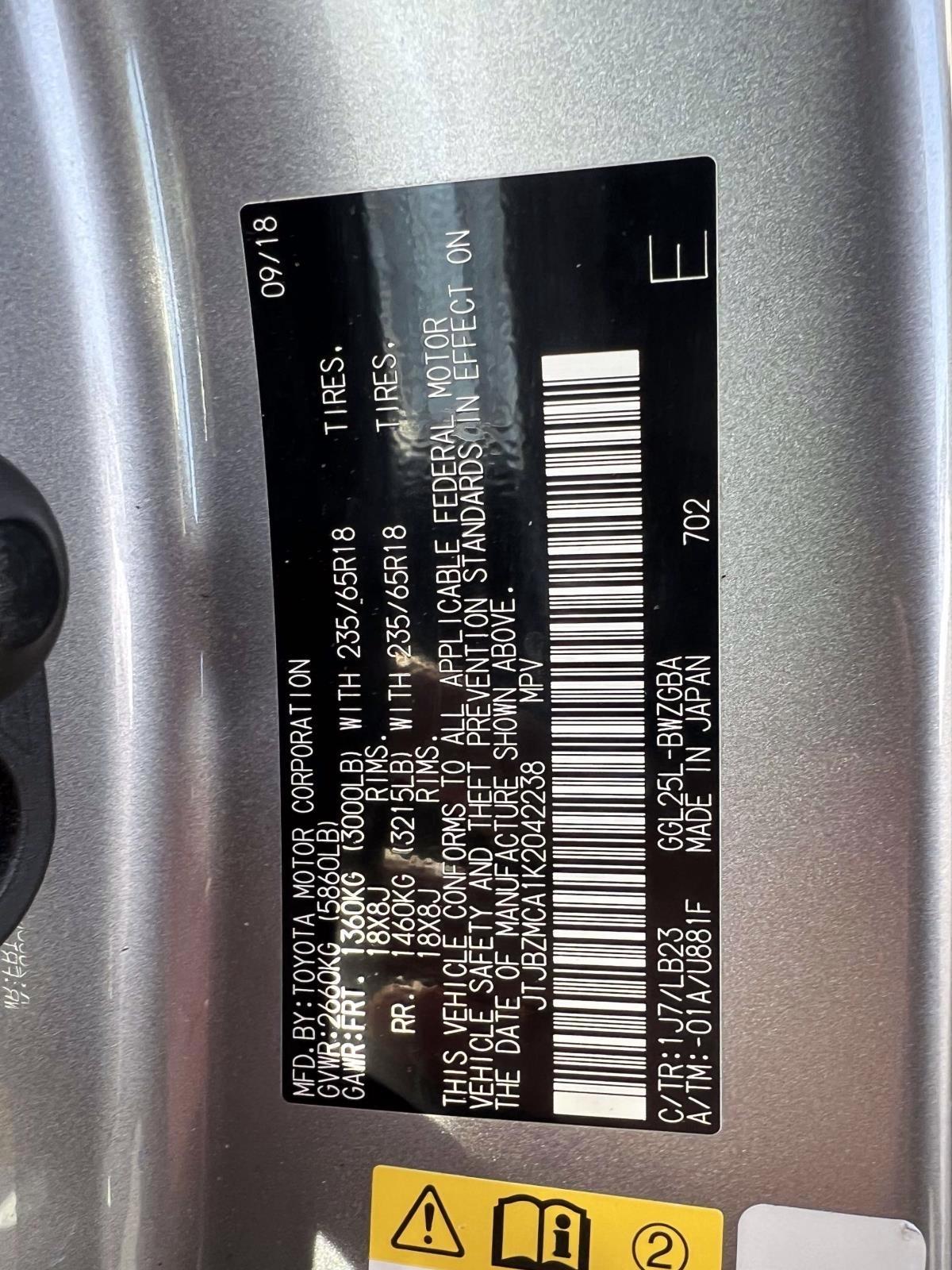 Lexus RX RX 350 AWD 2019