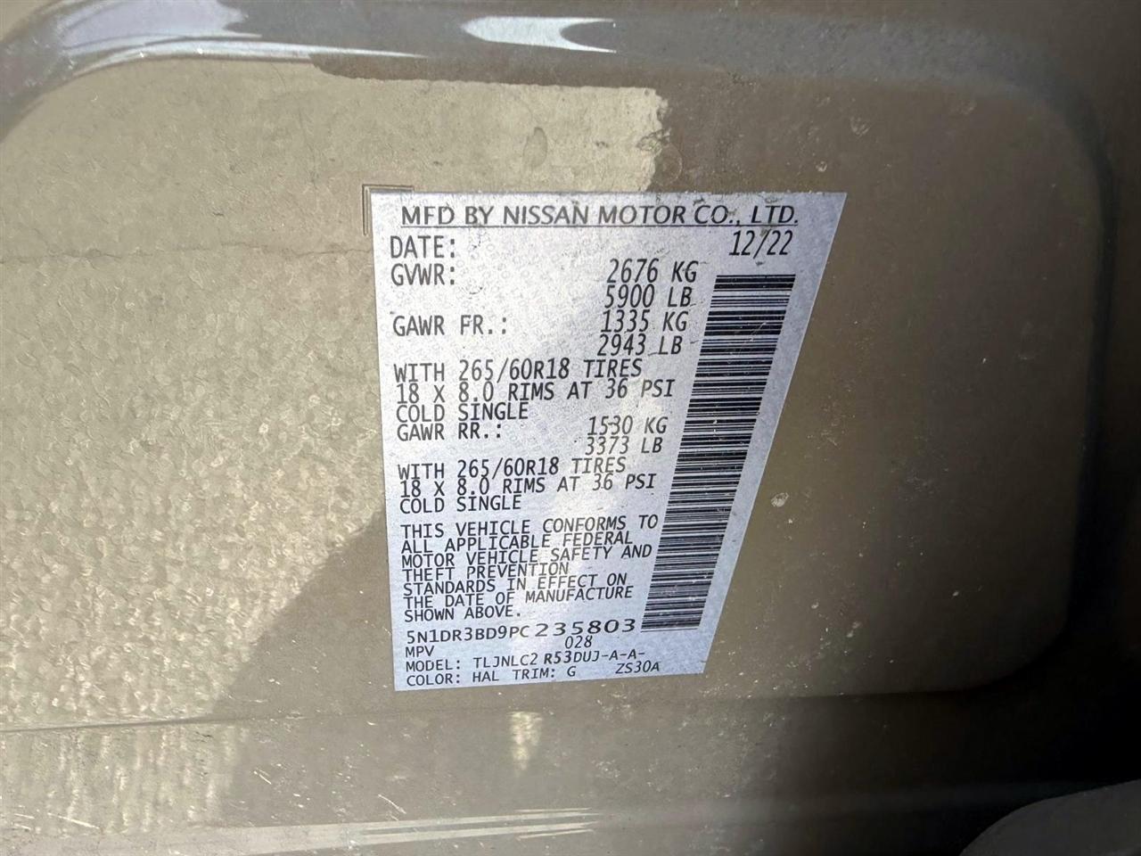 Nissan Pathfinder Rock Creek 4WD 2023