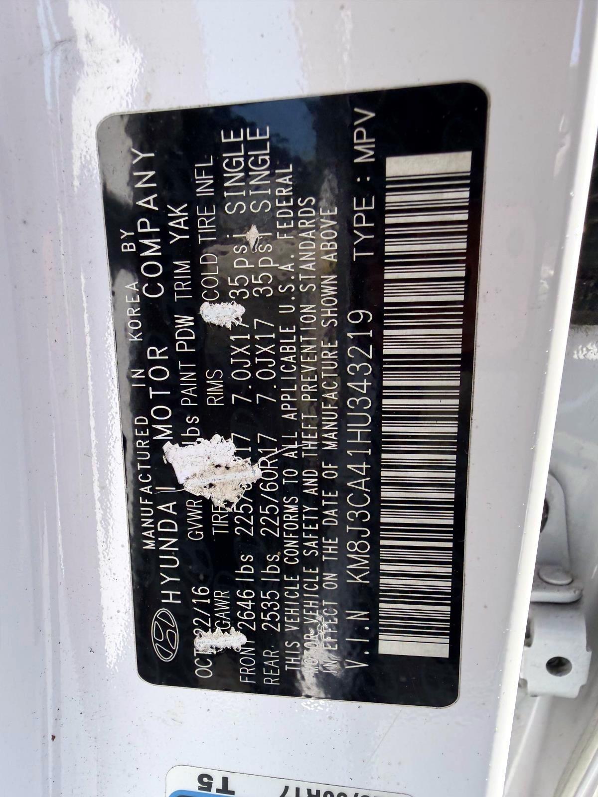 Hyundai Tucson SE AWD 2017