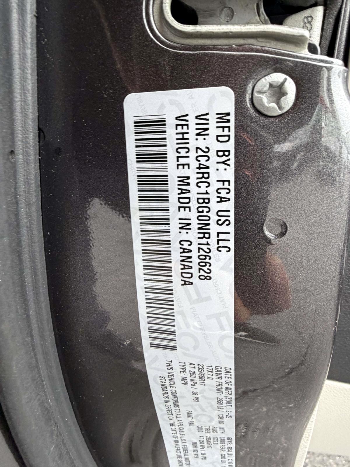 Chrysler Pacifica Touring L FWD 2022