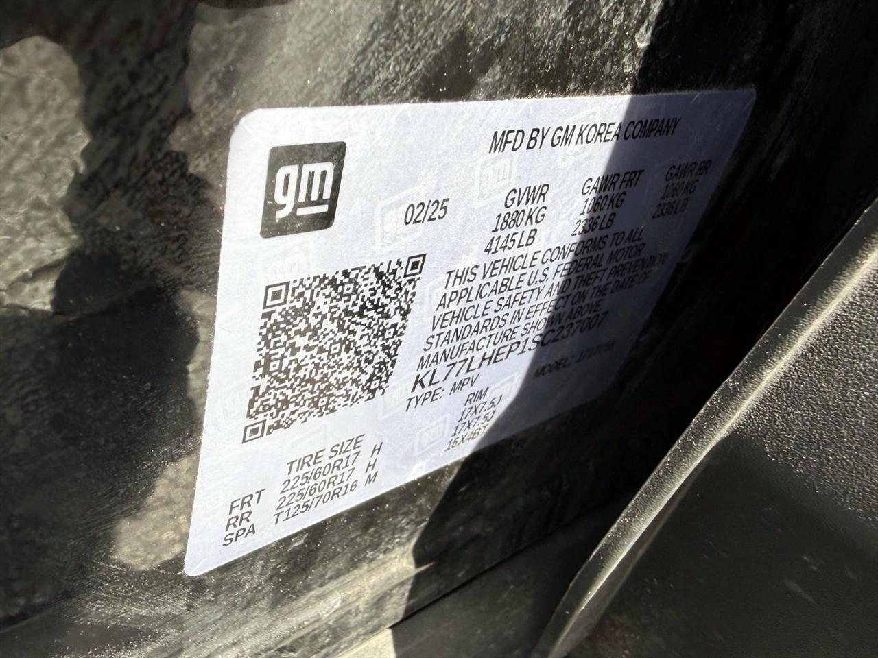 Chevrolet Trax FWD 4dr LT 2025