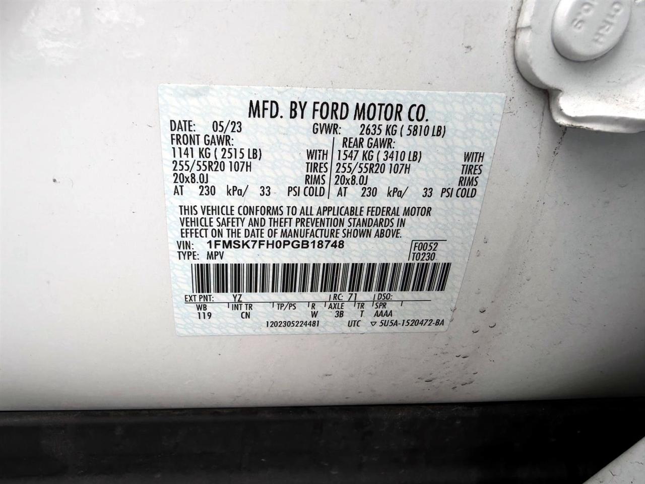 Ford Explorer Limited RWD 2023