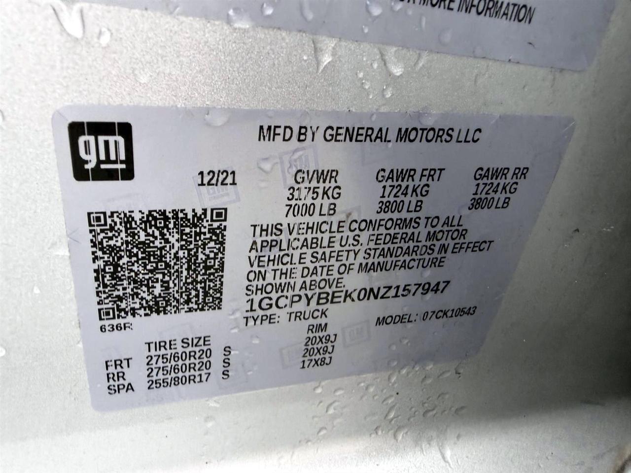 Chevrolet Silverado 1500 LTD 4WD Crew Cab 147" Custom 2022