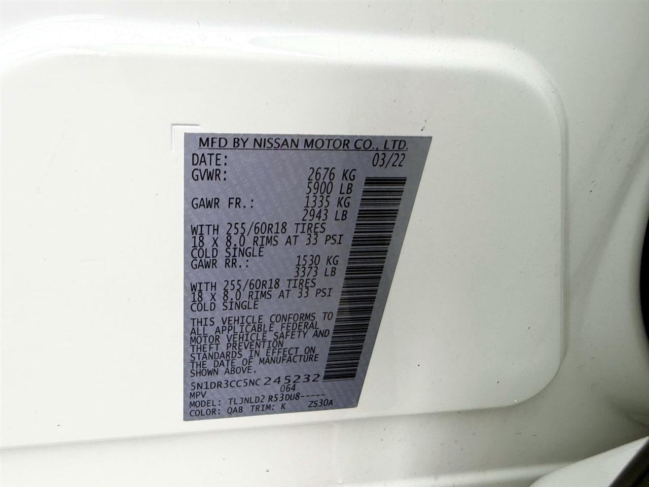 Nissan Pathfinder SL 4WD 2022