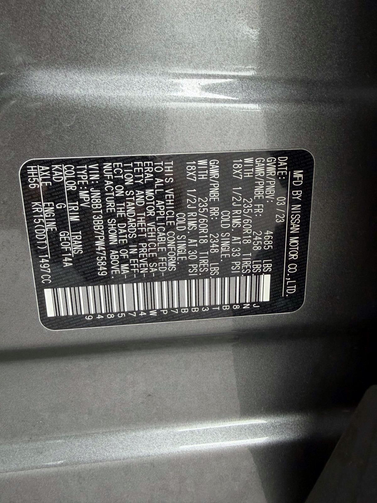 Nissan Rogue AWD SV 2023