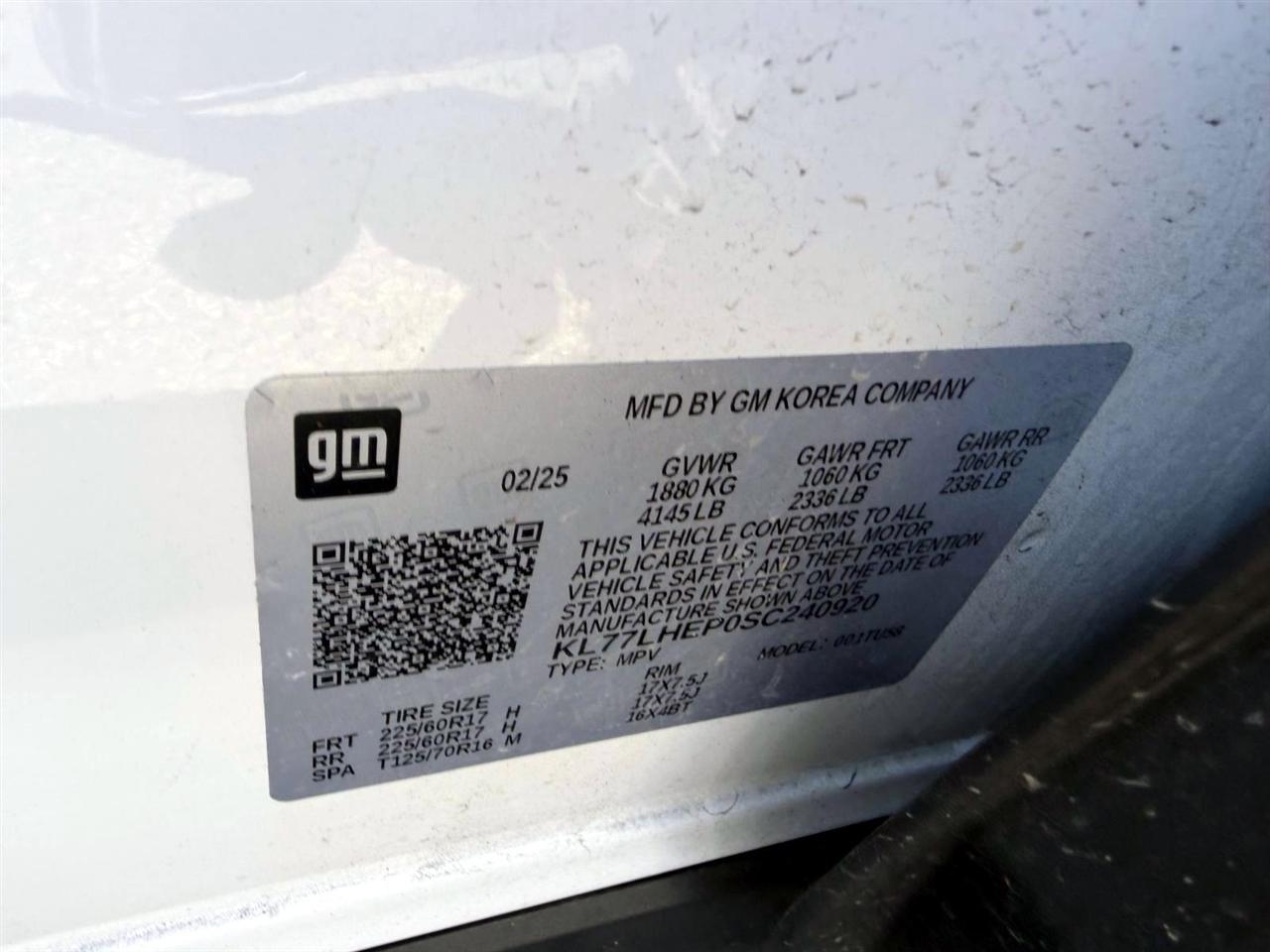 Chevrolet Trax FWD 4dr LT 2025