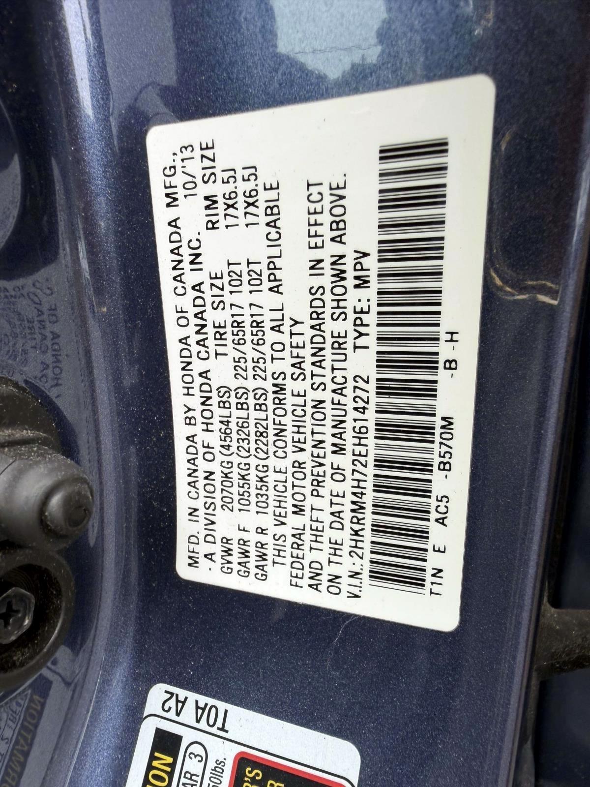 Honda CR-V AWD 5dr EX-L 2014