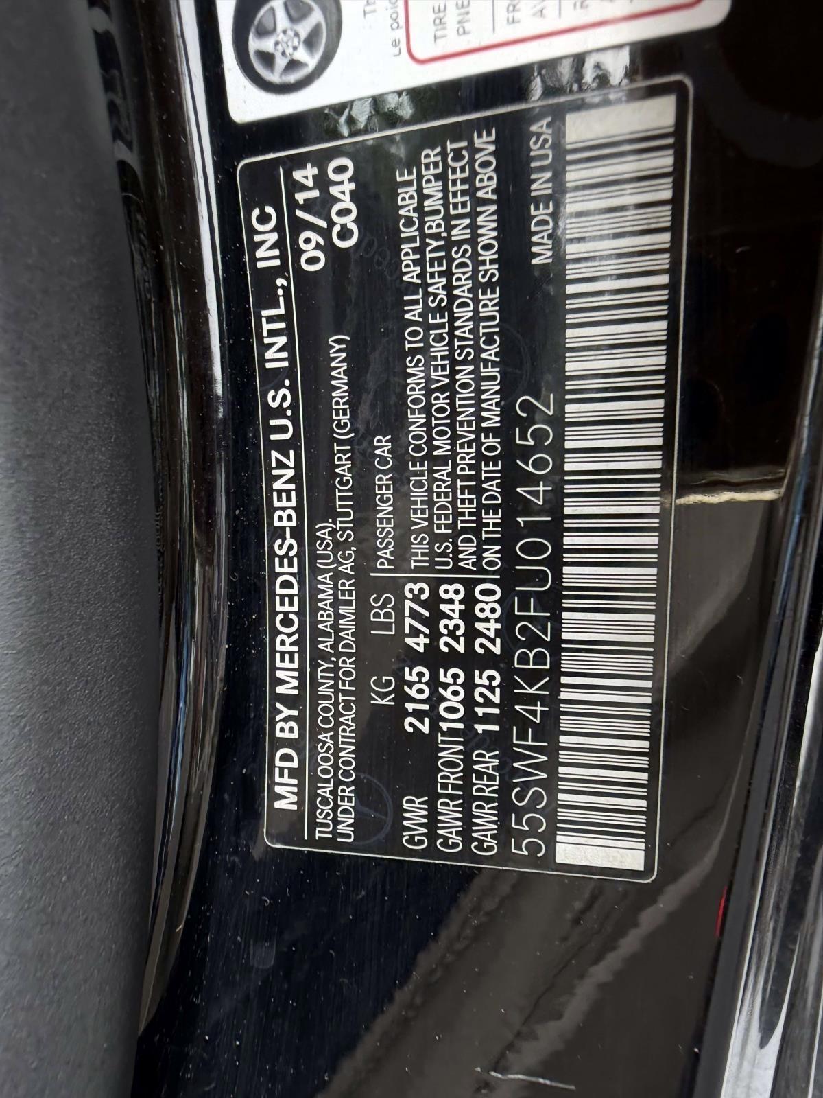 Mercedes-Benz C-Class 4dr Sdn C 300 4MATIC 2015