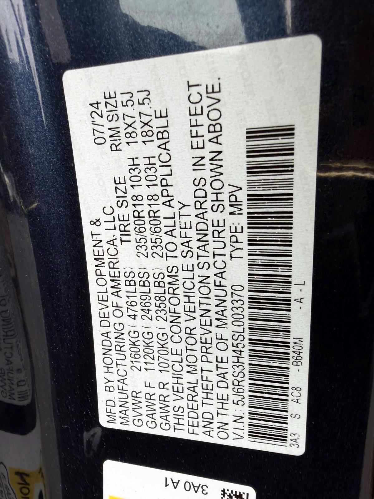 Honda CR-V EX 2WD 2025