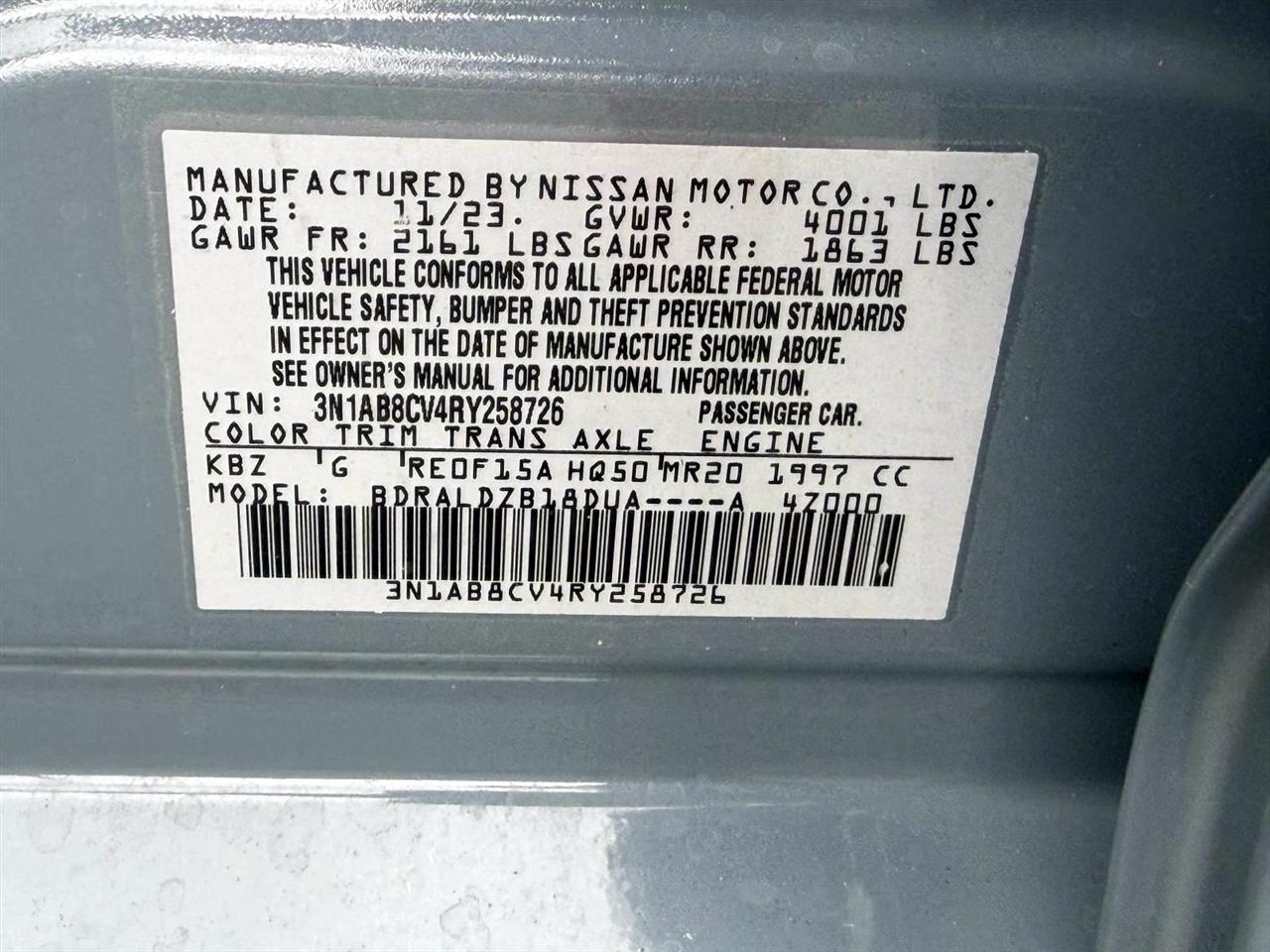 Nissan Sentra SV CVT 2024