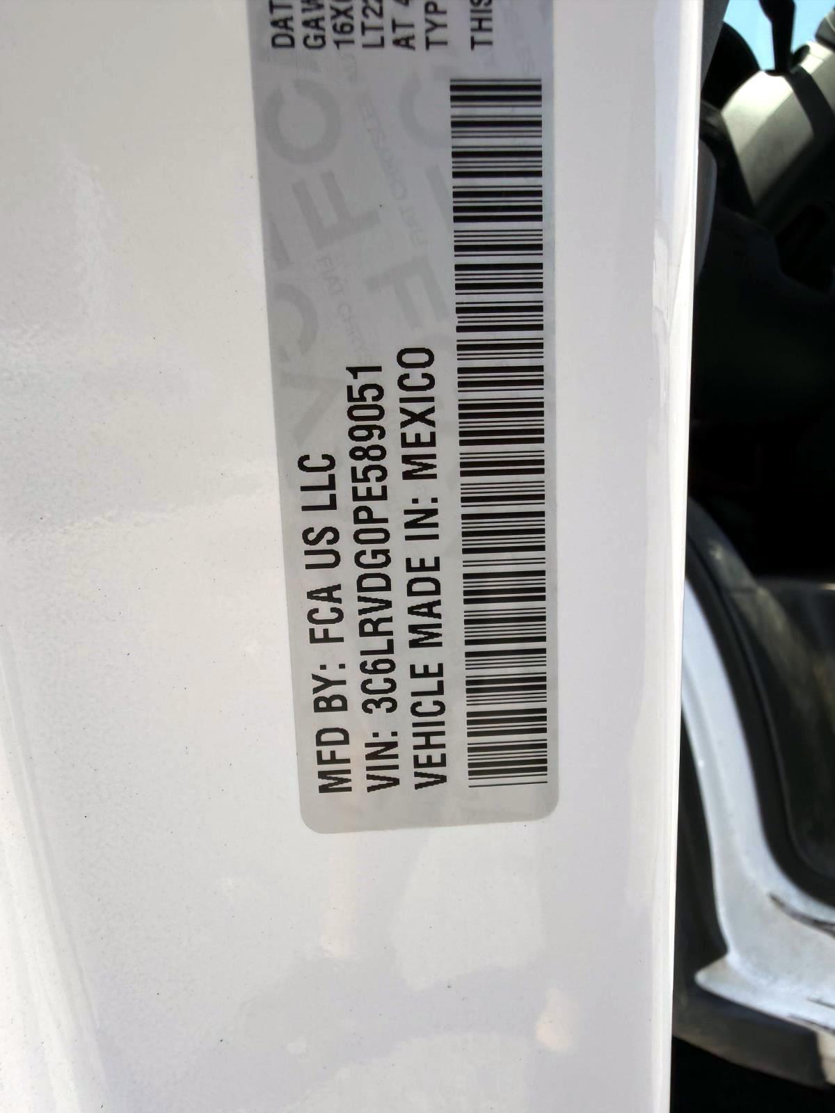 RAM ProMaster Cargo Van 2500 High Roof 159" WB 2023