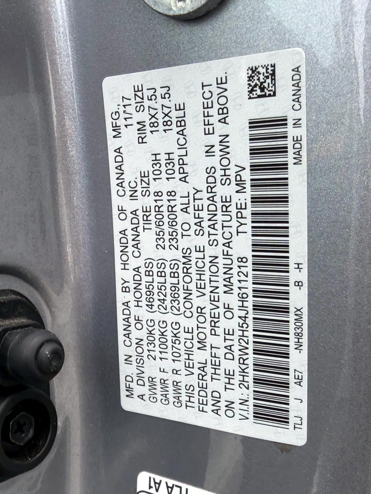 Honda CR-V EX AWD 2018