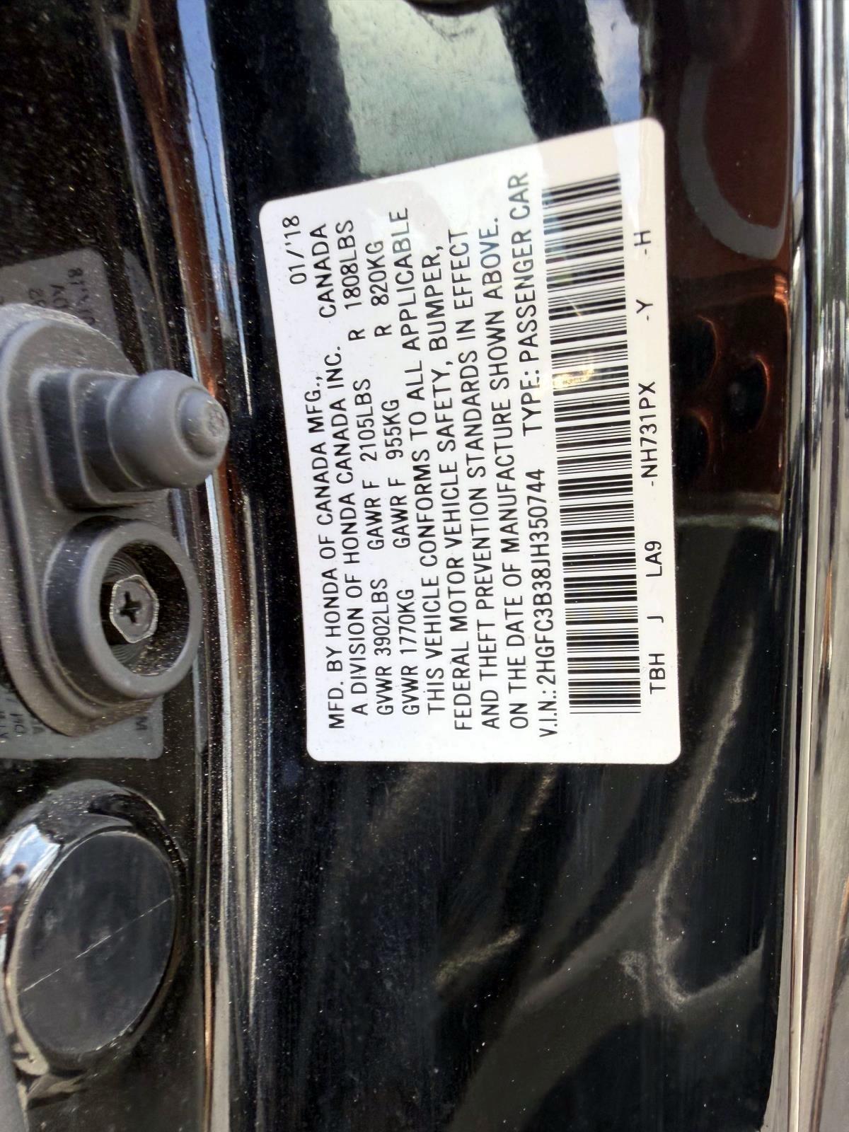 Honda Civic Coupe EX-T CVT 2018