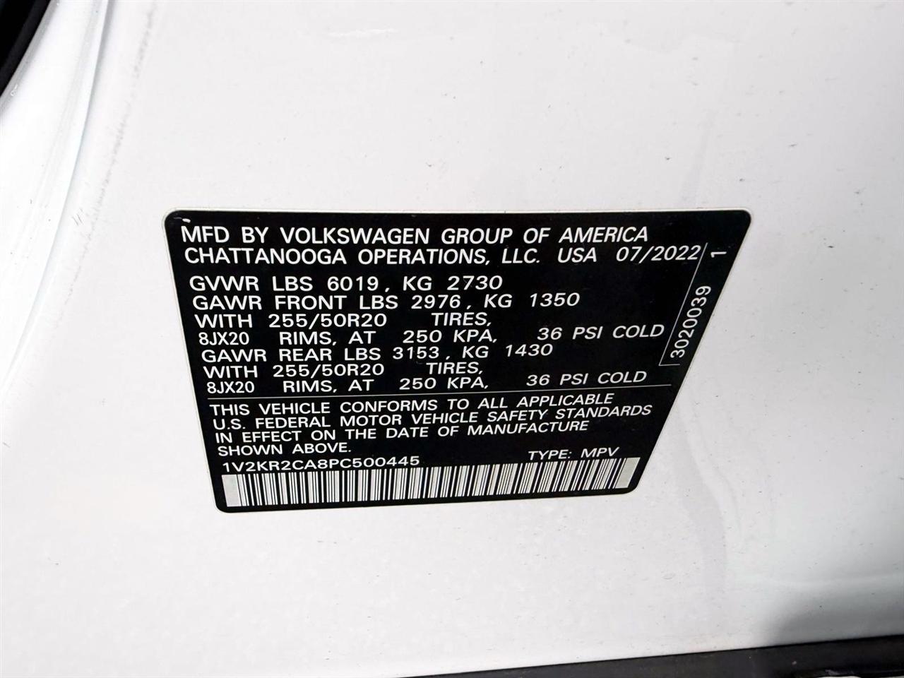 Volkswagen Atlas 3.6L V6 SE w/Technology 4MOTION 2023