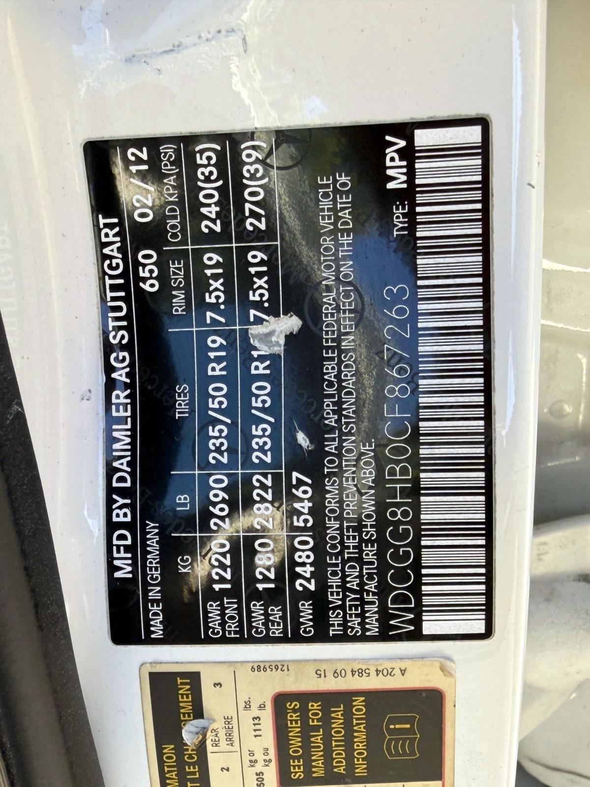 Mercedes-Benz GLK-Class 4MATIC 4dr GLK 350 2012